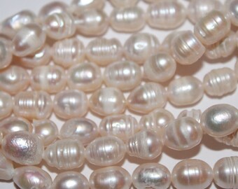 Pearls freshwater, 10 * 7 mm, set of 10