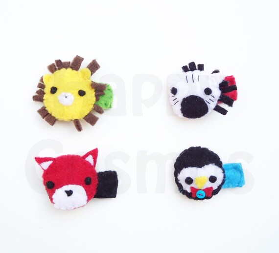 Items similar to Cute Animal Hair Clip - Hair Accessories, Hairclip for