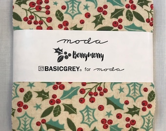Moda Berry Merry Charm Pack by Basic Grey