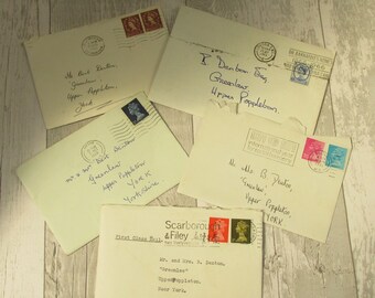 5 Vintage Handwritten Personal Letters ~ 1960s/1970s
