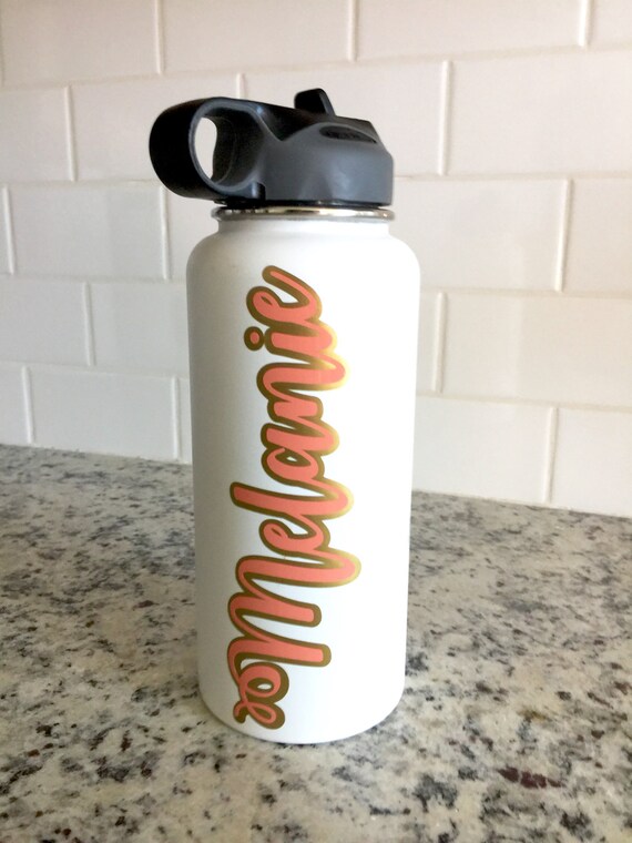 Layered Vinyl Custom Name Decal For Hydro Flask Yeti Water