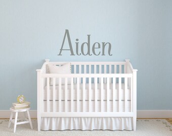 Personalized Childrens Wall Decal - Boys Name Wall Decal - Nursery Wall Decal - Personalized Name Decal - Vinyl Wall Decal - Nursery Decor