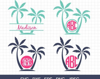 Download Flip Flops Svg Files Summer Monogram Svg Digital Design