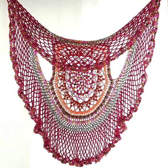 Free crochet ladies circle vest pattern free lotus mandala