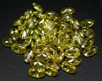 50 pcs. 5 x 3 mm. Yellow sapphire loose gemstone.