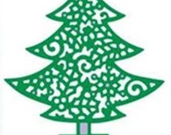 scrapbooking Christmas tree cutout