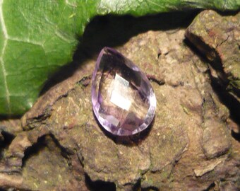 Teardrop Amethyst, 1,1ct Checkers Cut