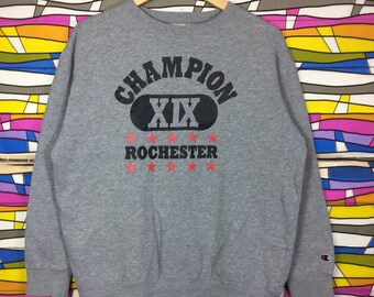 Rare!! Vintage CHAMPION Sweatshirt Big logo Spellout Champion Products