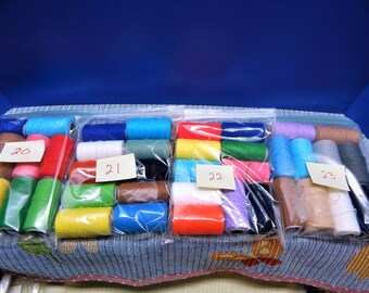 PRETTY PUNCH Loop Embroidery Spool Yarn 4 Packages of 10 Colors Vintage One Half or More Full Mary's Neat Knits & Kits