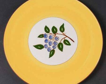 Vintage Original Stangl Blueberry Collectible Luncheon Ceramic Plate 9 3/8''