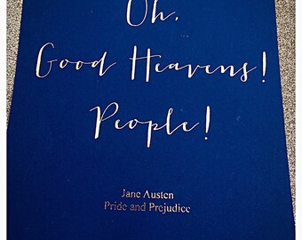 Pride and Predjudice Quote Wall Art