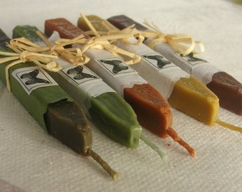 Natural Sealing Wax 5 sticks EARTH COLORS for stamp seal, ECO plastic-free non-toxic, gift-wrapped
