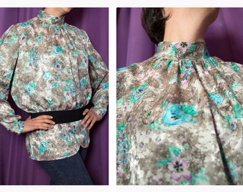 Vintage blouse 1980s-Vintage 80s shirt