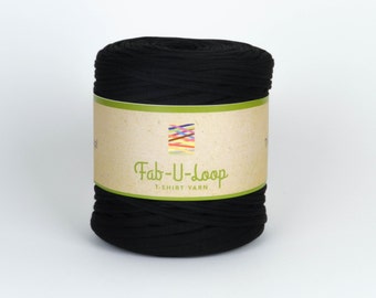 T-Shirt Yarn - "Black" ~160 yards, 130 m