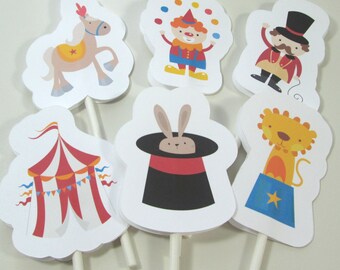 Circus Cupcake Toppers
