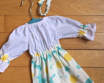 Dress for 16" Waldorf doll, Cloth doll dress, Handmade doll dress, Waldorf doll clothes, Steiner doll clothes