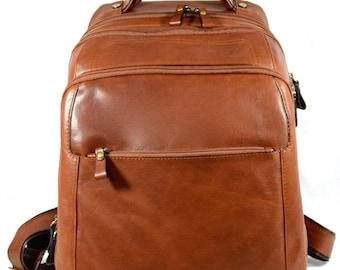 Genuine Leather Man Backpack