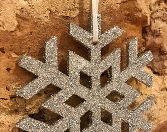 Snowflake Christmas decoration x5