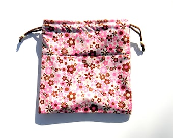 NEW Swim Wet Bag Waterproof - Flowers on Pink