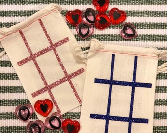 Valentine's Travel Tic Tac Toe Game