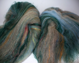 Multi Fibered Batts for Hand Spinning Yarn
