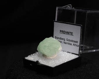 Green Prehnite Crystal in Perky Box