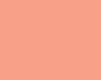 Peachy Custard AGF KNIT Peach Jersey Knit Art Gallery Fabric Stretch Fabric Solid Peach Cotton Spandex Cotton Lycra Knit Fabric