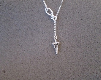 Choose your length - Doctor / Nurse Necklace - Lariat Necklace