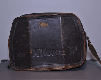 Nikon F case leather collectors item made in Japan Nippon Kogaku Japan - vintage Nikon item
