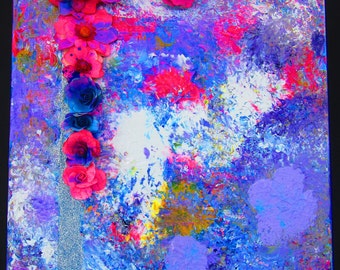 Colorful Floral Abstract Painting