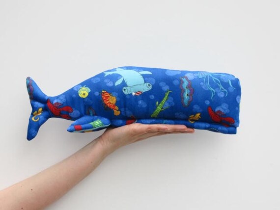 giant stuffed blue whale