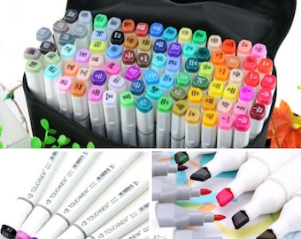 168 Colors Set Artist Dual Head Sketch Markers Set School Drawing Sketch Twin Marker Pen Design Broad Fine Points Touchnew Copic alternative