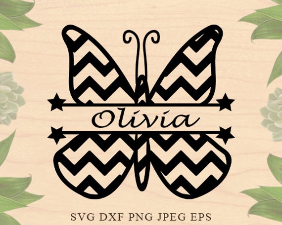 Free Free 254 Monogram Split Butterfly Svg SVG PNG EPS DXF File