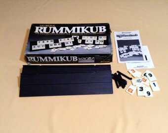 Vintage Rummikub Tile Game - 1980 Pressman Toy Corp - Complete - Fast Moving Rummy Tile Game