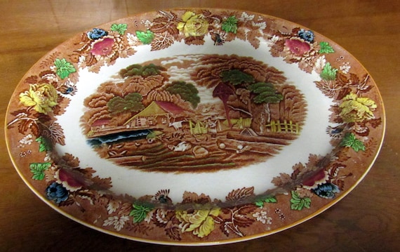 English Woodsware platter English Scenery