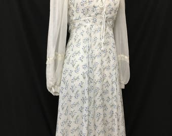 70's Gunne Sax Springtime Revival Maxi Dress