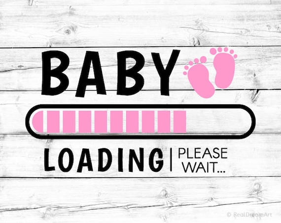 Download Baby Loading Svg Its a Girl Pregnancy Announcement Svg