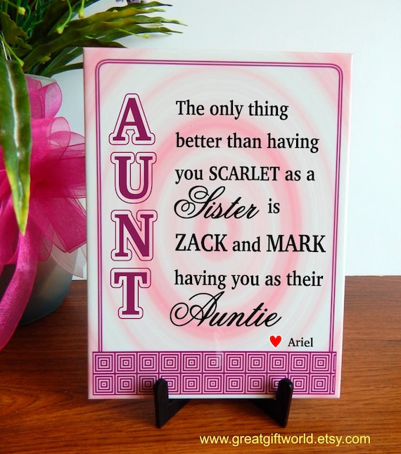 auntie appreciation gift gifts for sister aunt mothers day