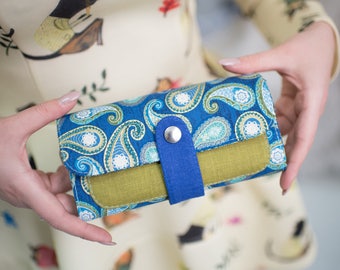 Woman Wallet, Women's Wallet, Vegan Wallet, Wallet For Women, Wallet Women, Womens Clutch, Fabric Wallet, Clutch Wallet, Unique Wallet, Gift