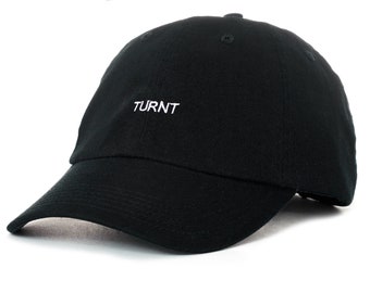 Black Dad Cap TURNT Low Profile Hat **Free Domestic Shipping**