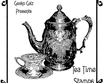 Tea Time Digital Stamp Set