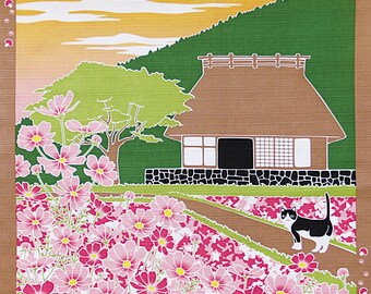 Cat & Cosmos Japanese Furoshiki Wrapping Cloth Small Price depends on order volume.