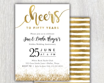 50 Year Anniversary Invitations 7