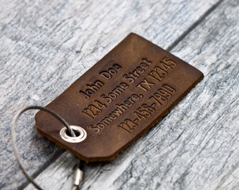 Not All Those Who Wander Are Lost Luggage Tag Handcrafted