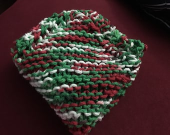 ONE knitted 100% cotton dishcloth/washcloth