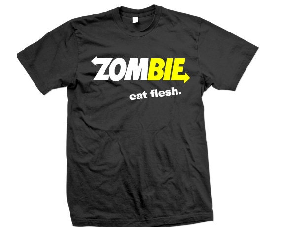 Zombie Eat Flesh T-Shirt S 5XL