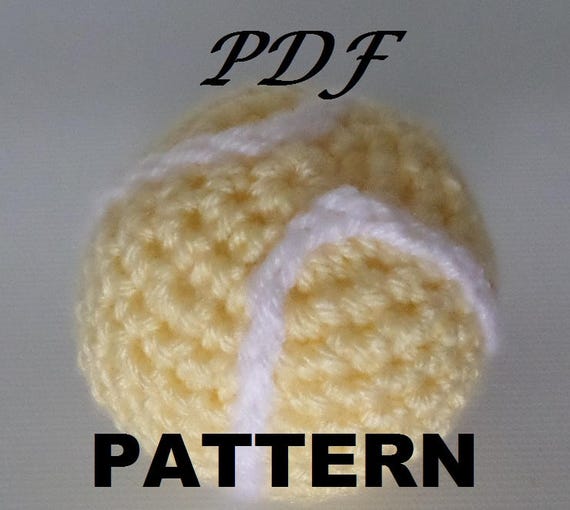 PATTERN Tennis Ball Crochet