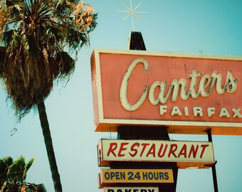 Canter's Delicatessen | Los Angeles Neon Sign | Mid Century Modern Decor | Googie Art | Los Angeles Photography | Neon Sign Print | Neon Art