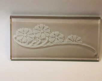 New-Glass subway BOUQUET accent/border tile 3x6, kitchen backsplash, bathroom walls