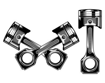 Piston, Auto mechanic, Engine, Garage, Silhouette,SVG,Graphics,Illustration,Vector,Logo,Digital,Clipart